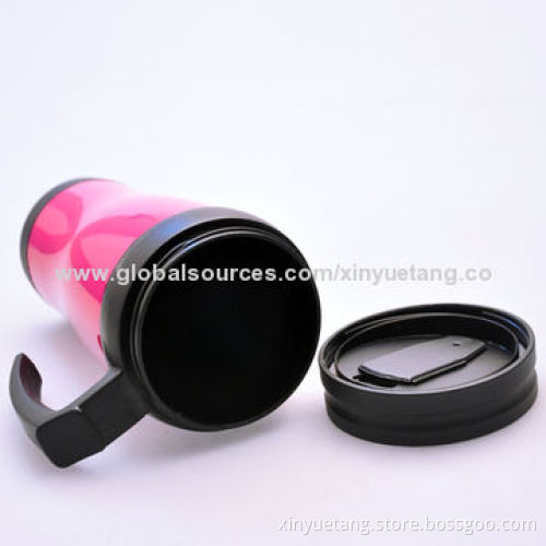 2014 New Design Promotional Lower Price PP High-quality 400mL Plastic Cup with SGS, FDA, LFGB Marks